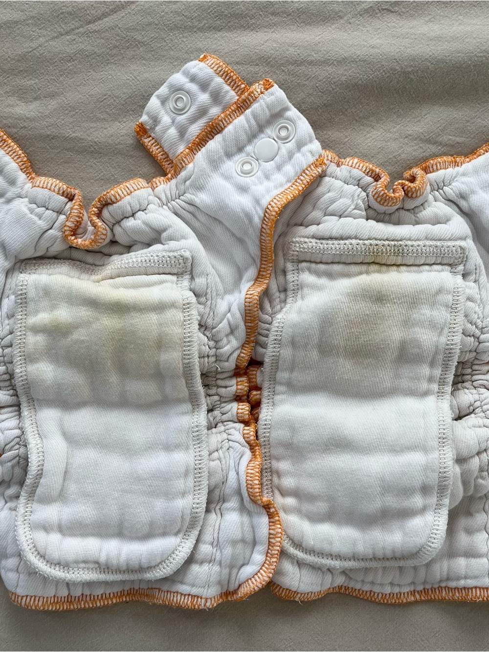 Lot of 2 Cloth-eez White Workhorse Diapers - Picture 4 of 4